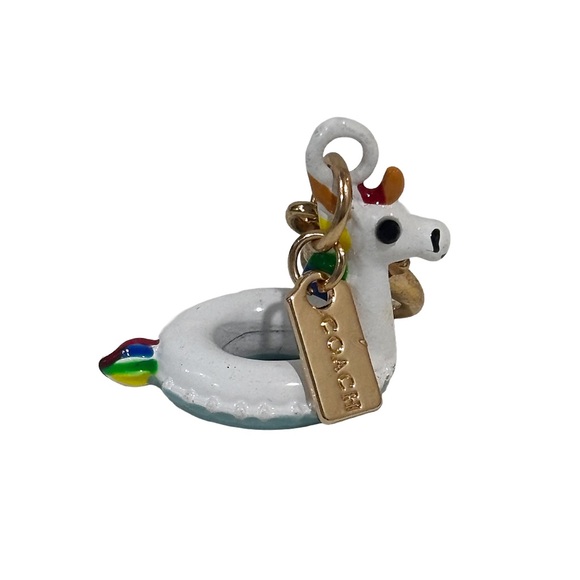 Coach Unicorn Pool Float Bag Charm - Picture 1 of 4